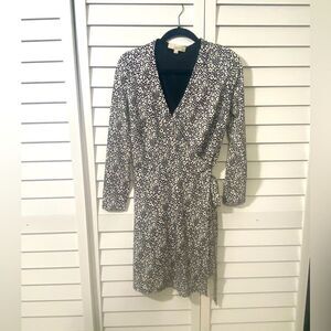 Black and White Wrap Dress